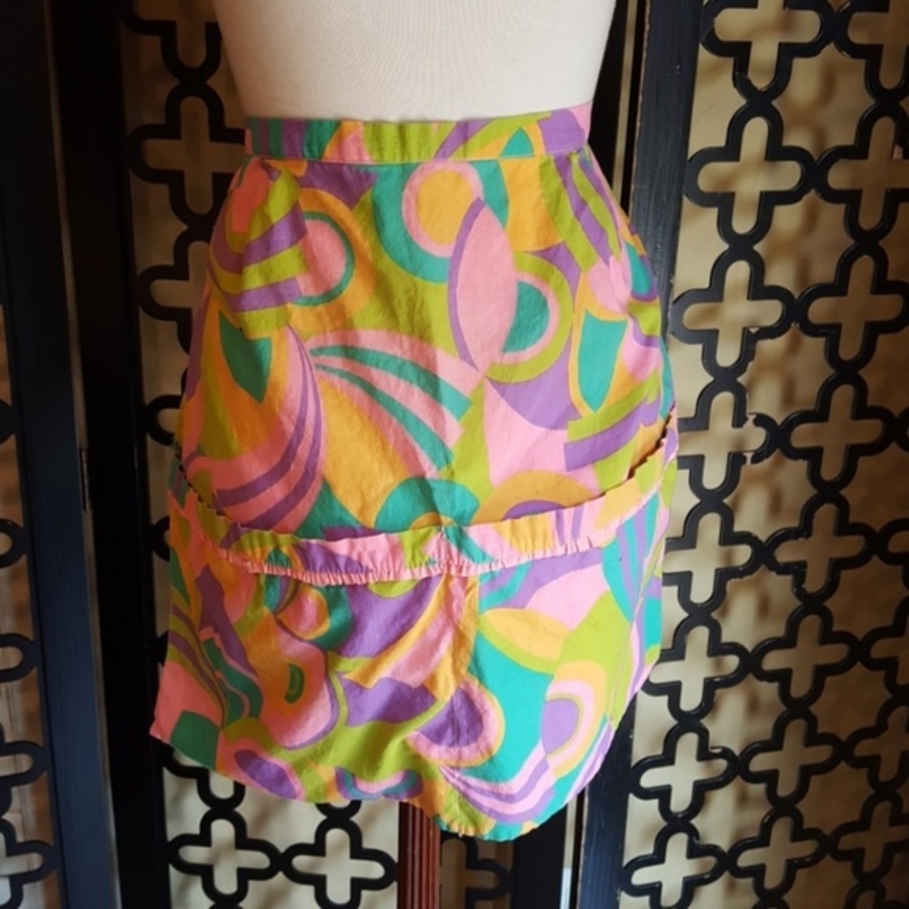 1960s MOD VINTAGE TWO POCKET APRON